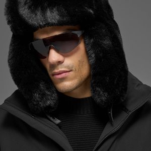 Faux Fur Starstruck Hat - Black