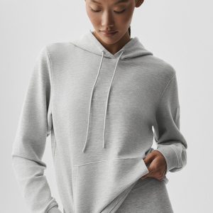 Micro Waffle Fast Break Hoodie - Athletic Heather Grey