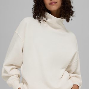 Hazy Mock Neck Pullover - Ivory