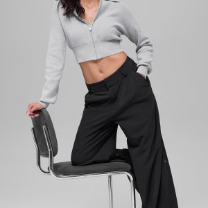 High-Waist Dreamscape Trouser (Long) - Black