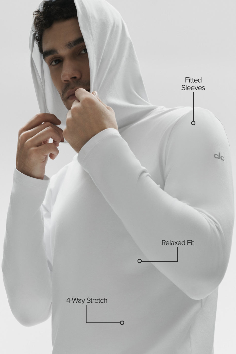 Conquer Reform Long Sleeve With Hood - White - Image 2