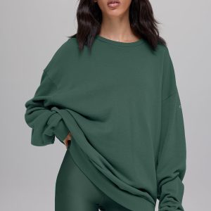 Chill Crew Neck Pullover - Clover Green