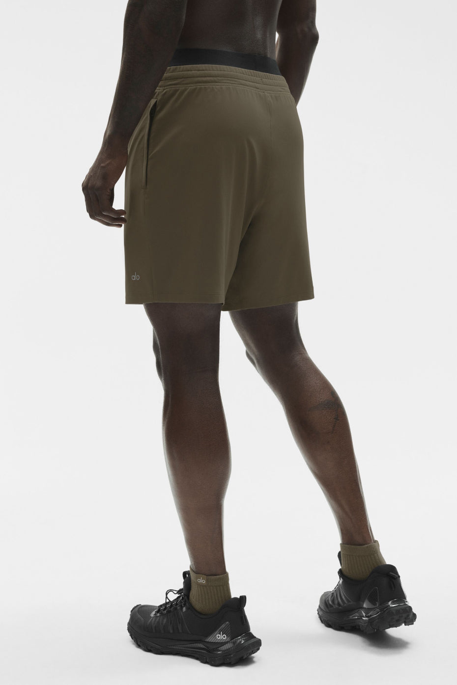 7" Conquer React Performance Short - Olive Tree - Image 2