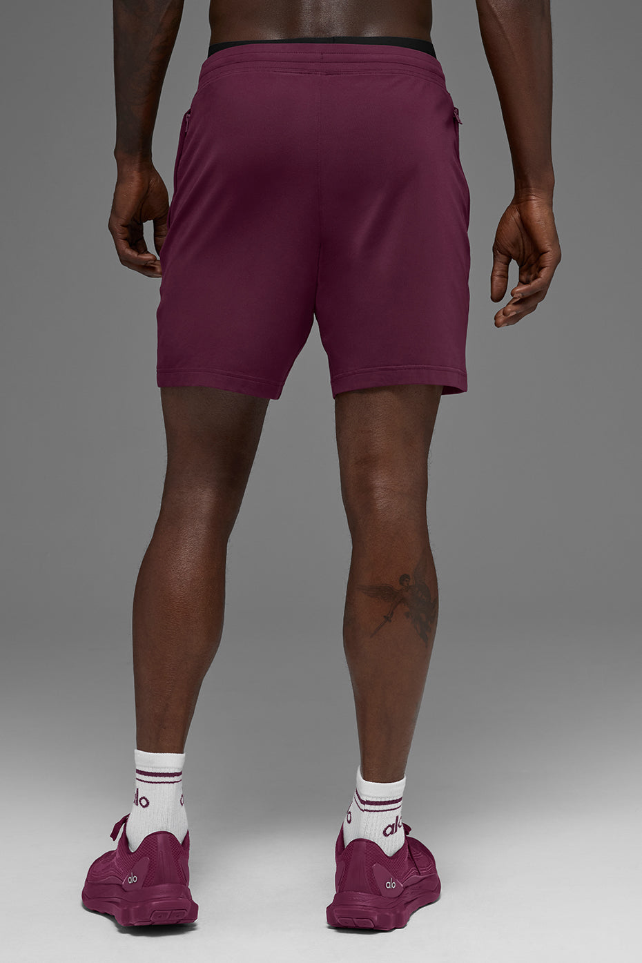 7" Conquer React Performance Short - Burgundy - Image 2