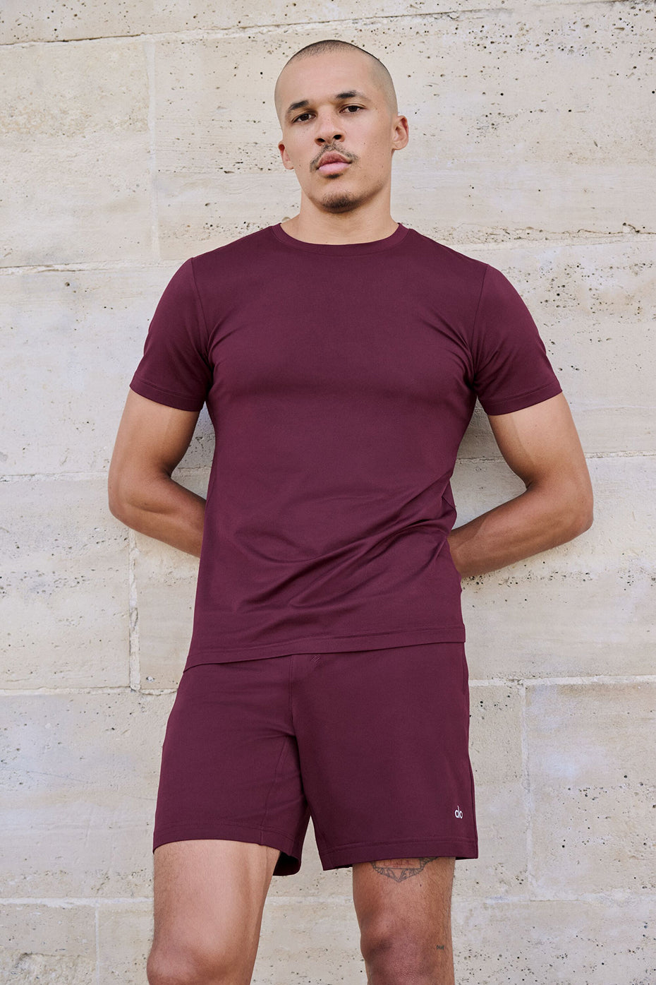 7" Conquer React Performance Short - Burgundy - Image 6