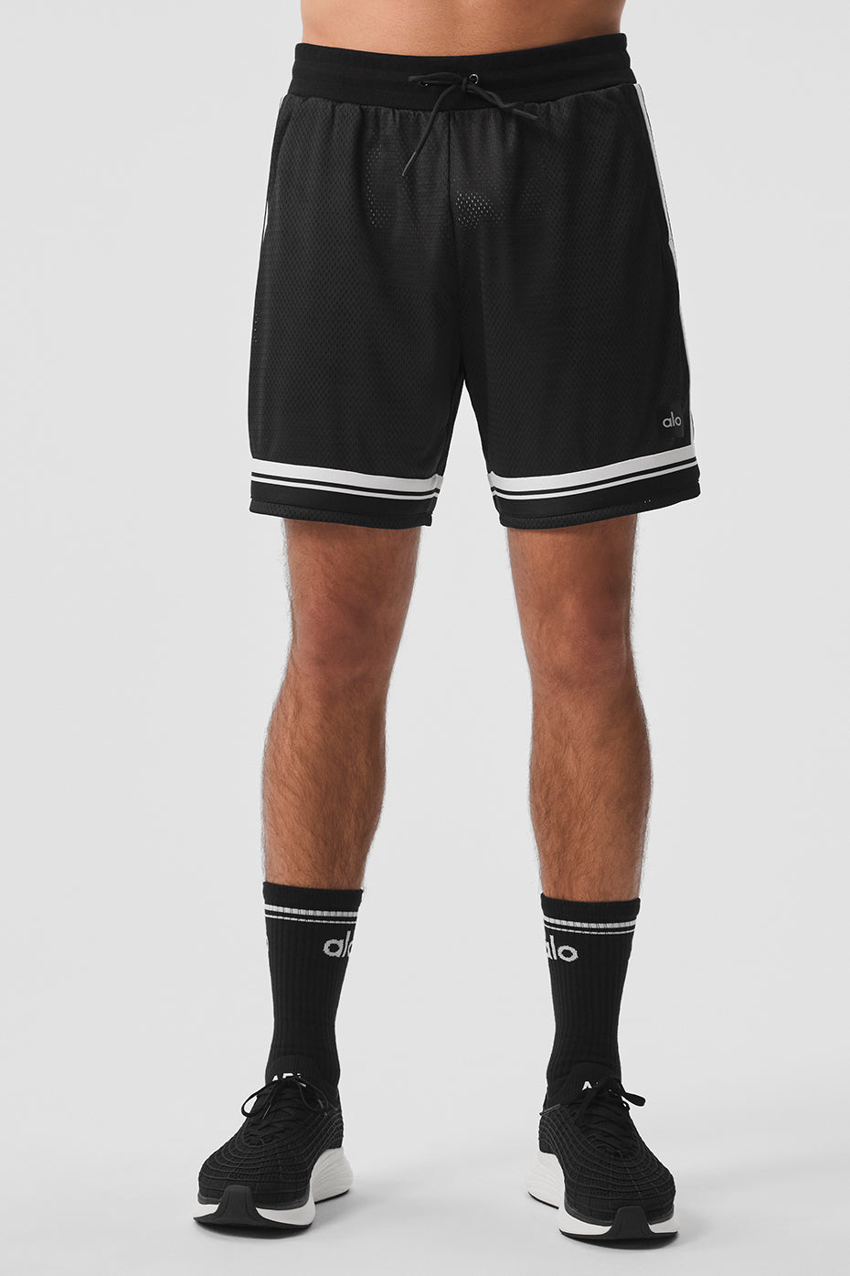7" Key Mesh Basketball Short - Black - Image 2