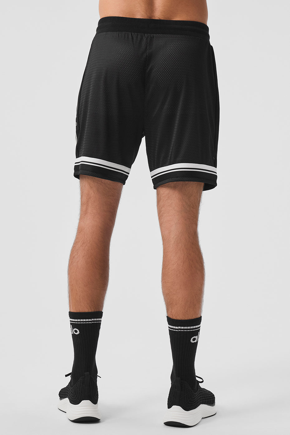 7" Key Mesh Basketball Short - Black - Image 4