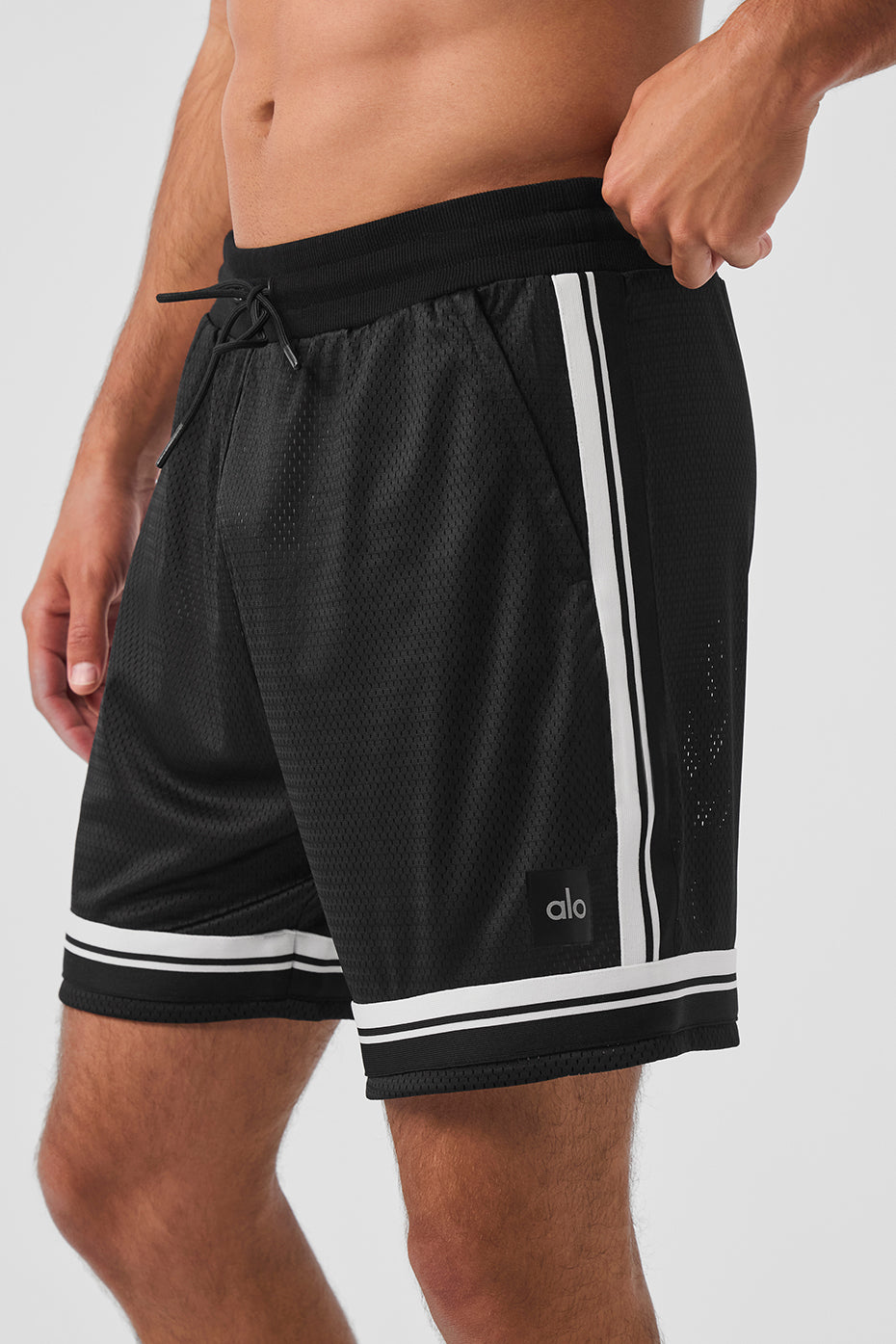 7" Key Mesh Basketball Short - Black - Image 3