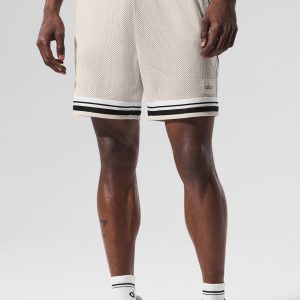 7" Key Mesh Basketball Short - Bone