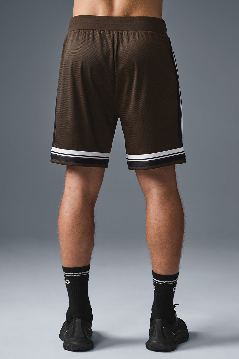 7" Key Mesh Basketball Short - Espresso - Image 2
