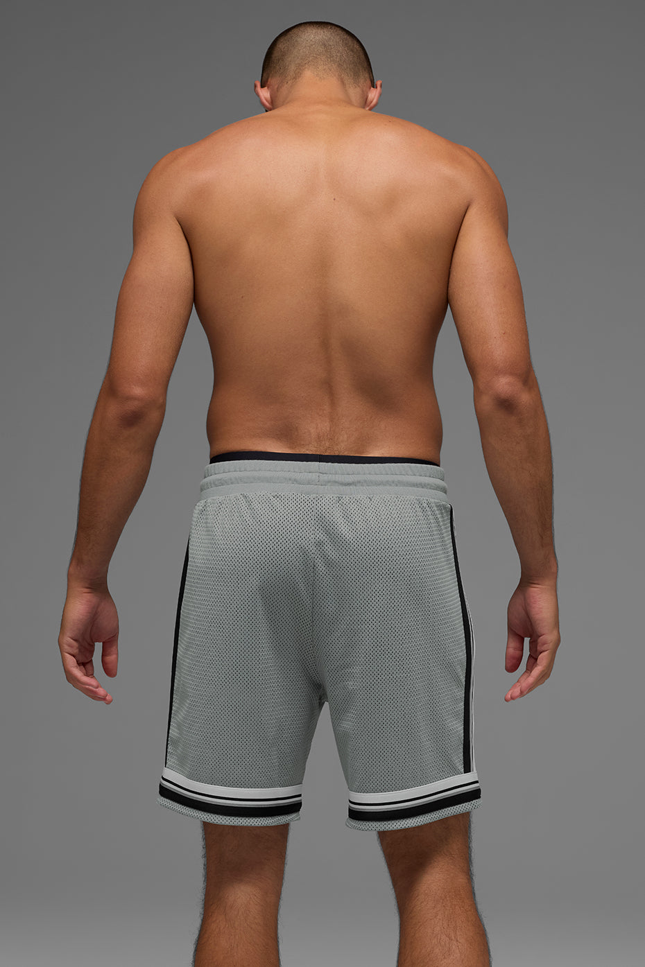 7" Key Mesh Basketball Short - Lunar Grey - Image 3