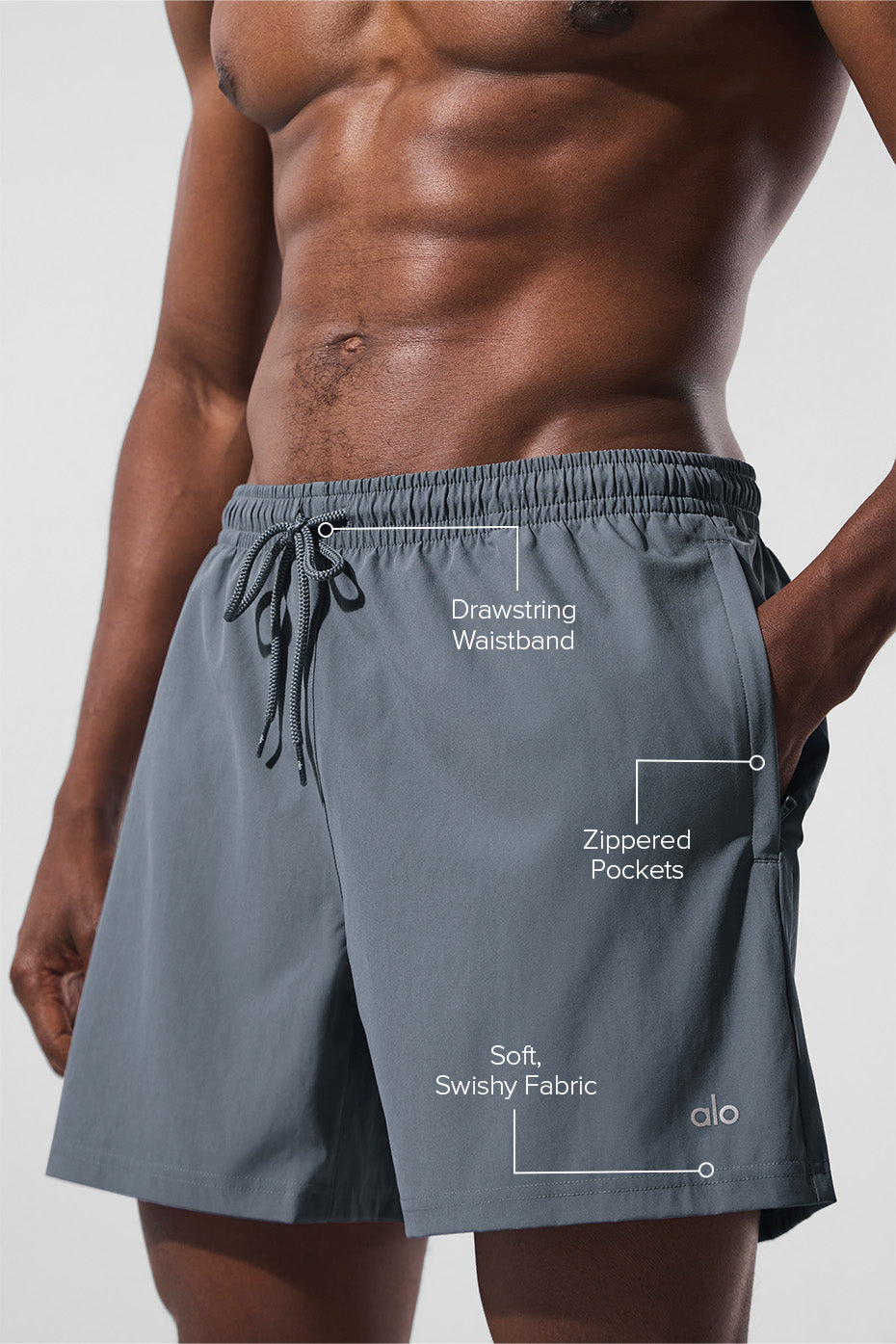 5" Circuit Short - Steel Grey - Image 2
