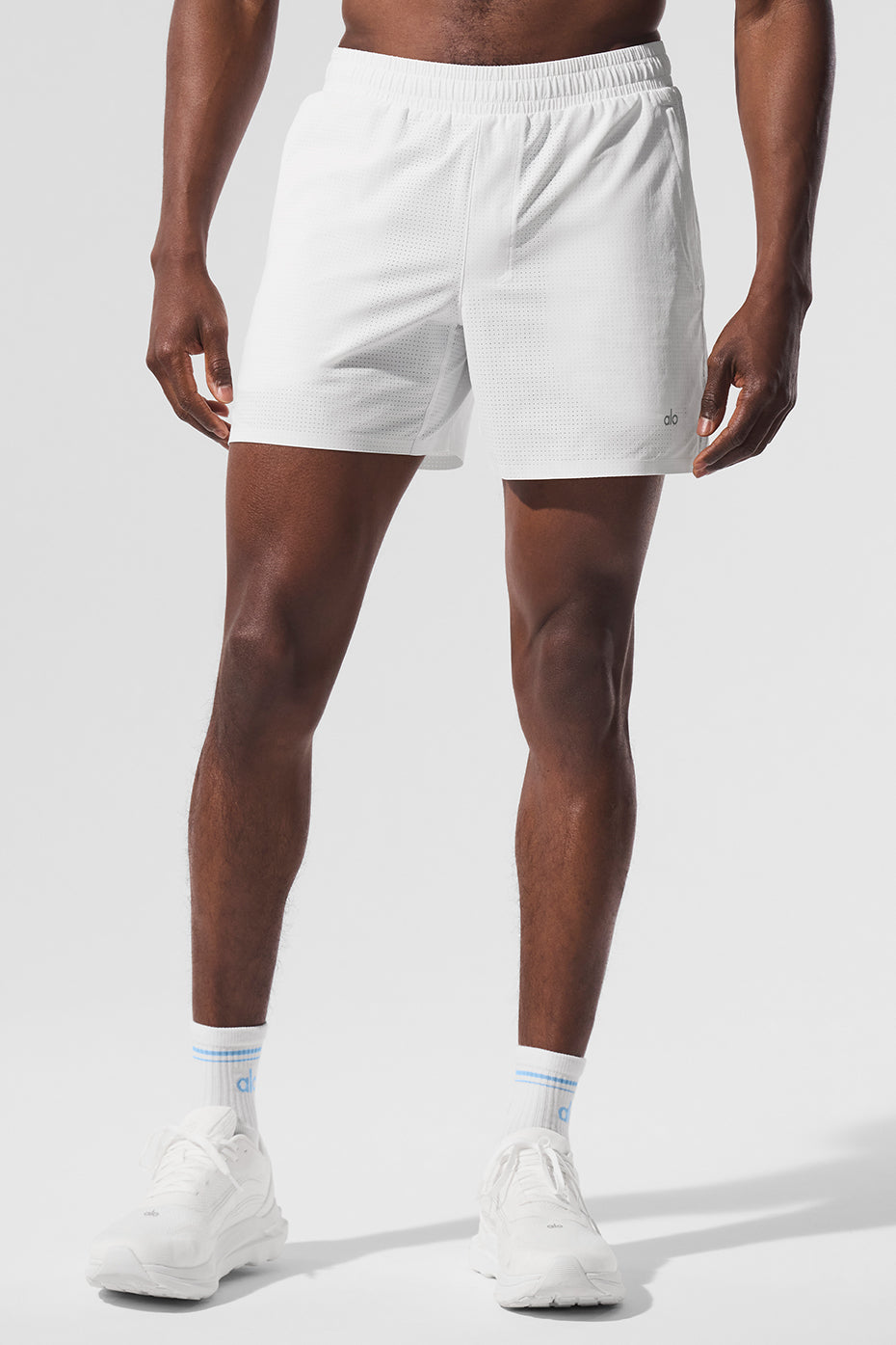 5" Traction Running Short - White - Image 3