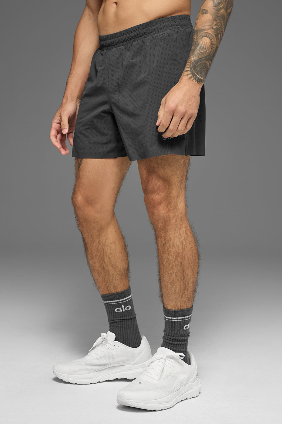 5" Traction Running Short - Anthracite - Image 5