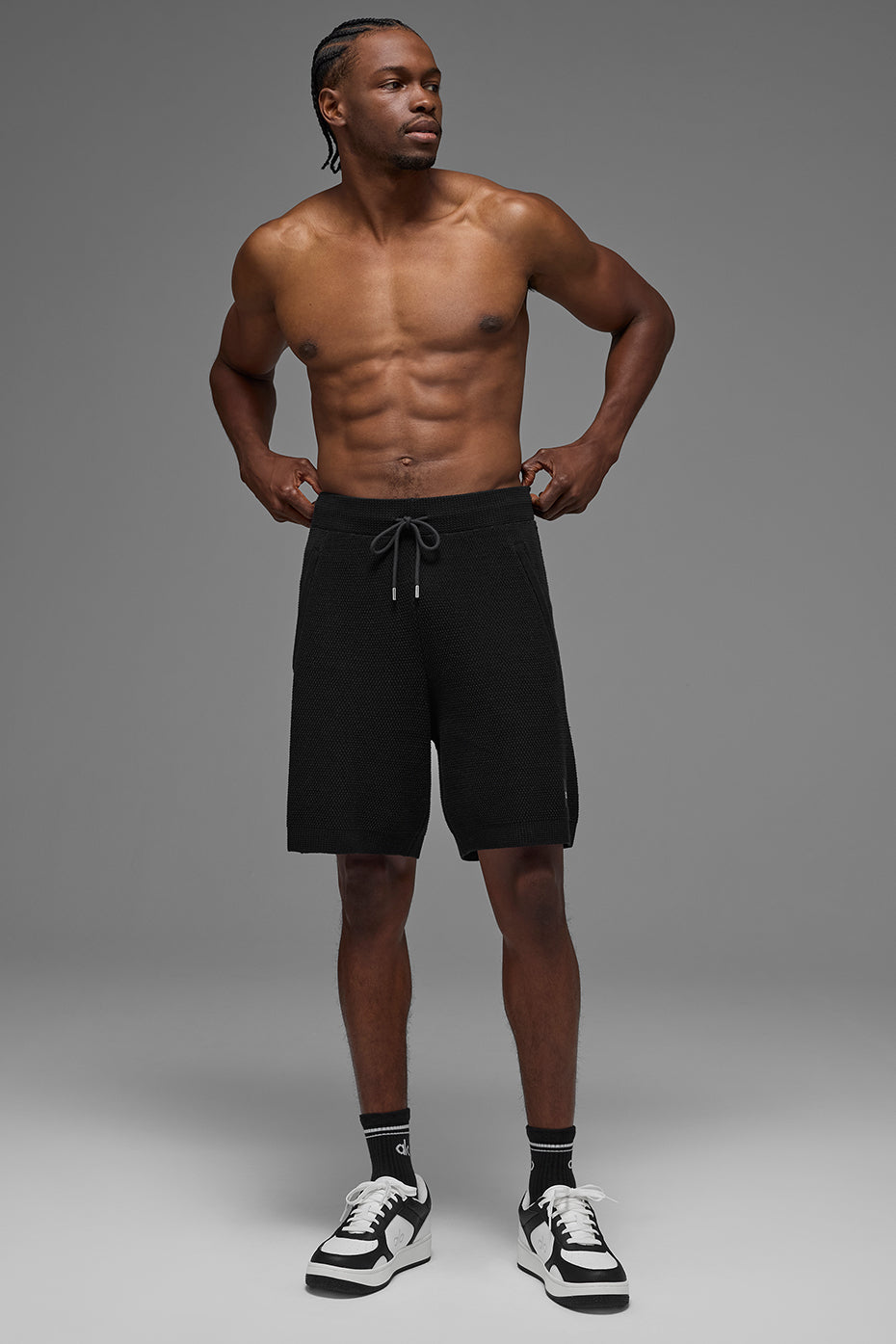 7" Sports Club Sweater Knit Short - Black - Image 4