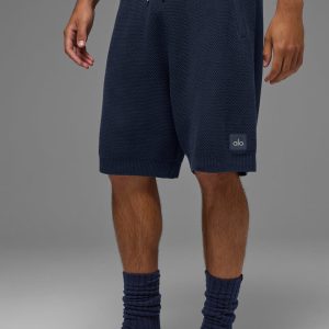 7" Sports Club Sweater Knit Short - Navy