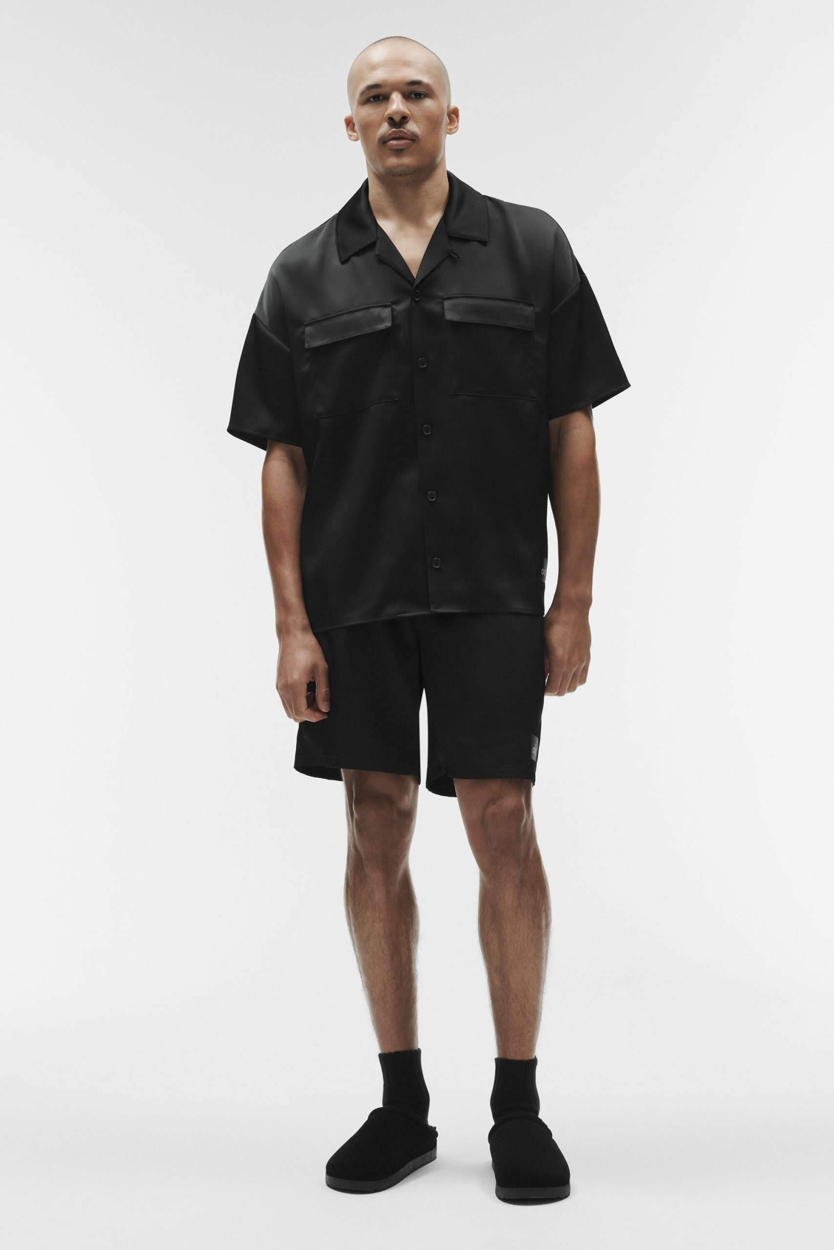 7" Satin Horizon Short - Black - Image 5