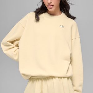 Accolade Crew Neck Pullover - Candlelight Yellow