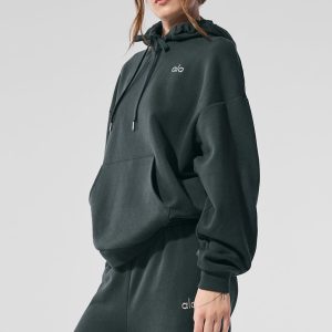 Accolade Hoodie - Charcoal Green