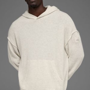 Wool Cashmere New Class Hoodie - Bone Heather