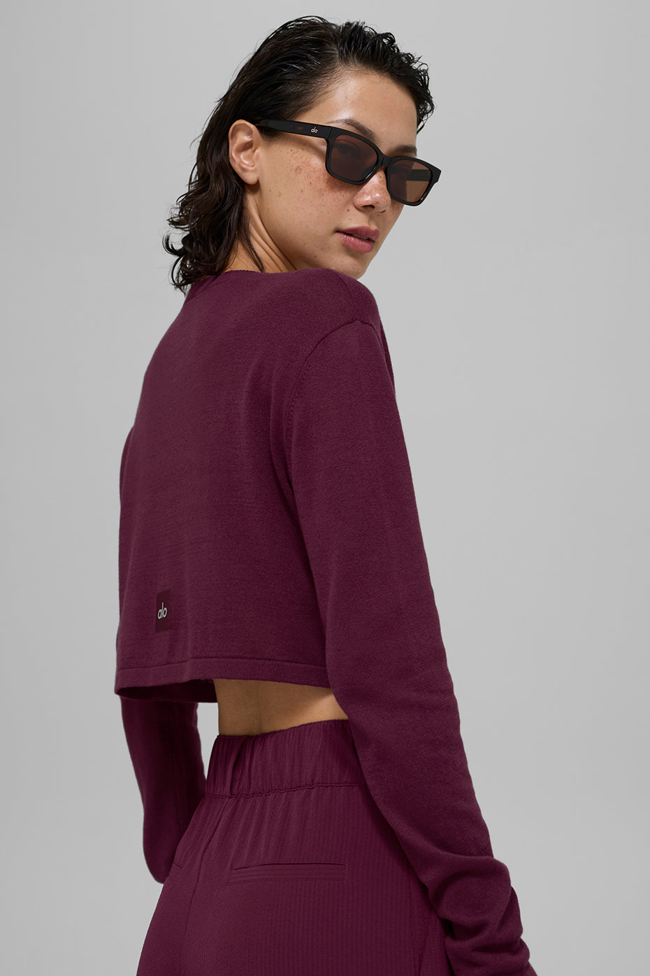 Supernatural Sweater Cardigan - Burgundy - Image 2