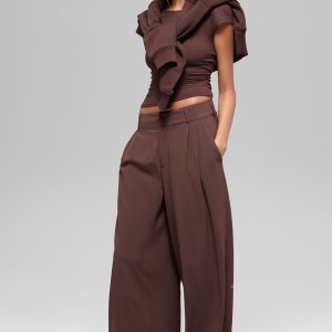 High-Waist Dreamscape Trouser (Regular) - Brownstone