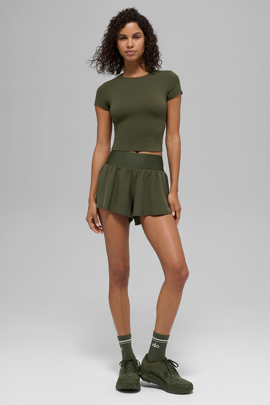 Victory Running Short - Green Olive - Image 5