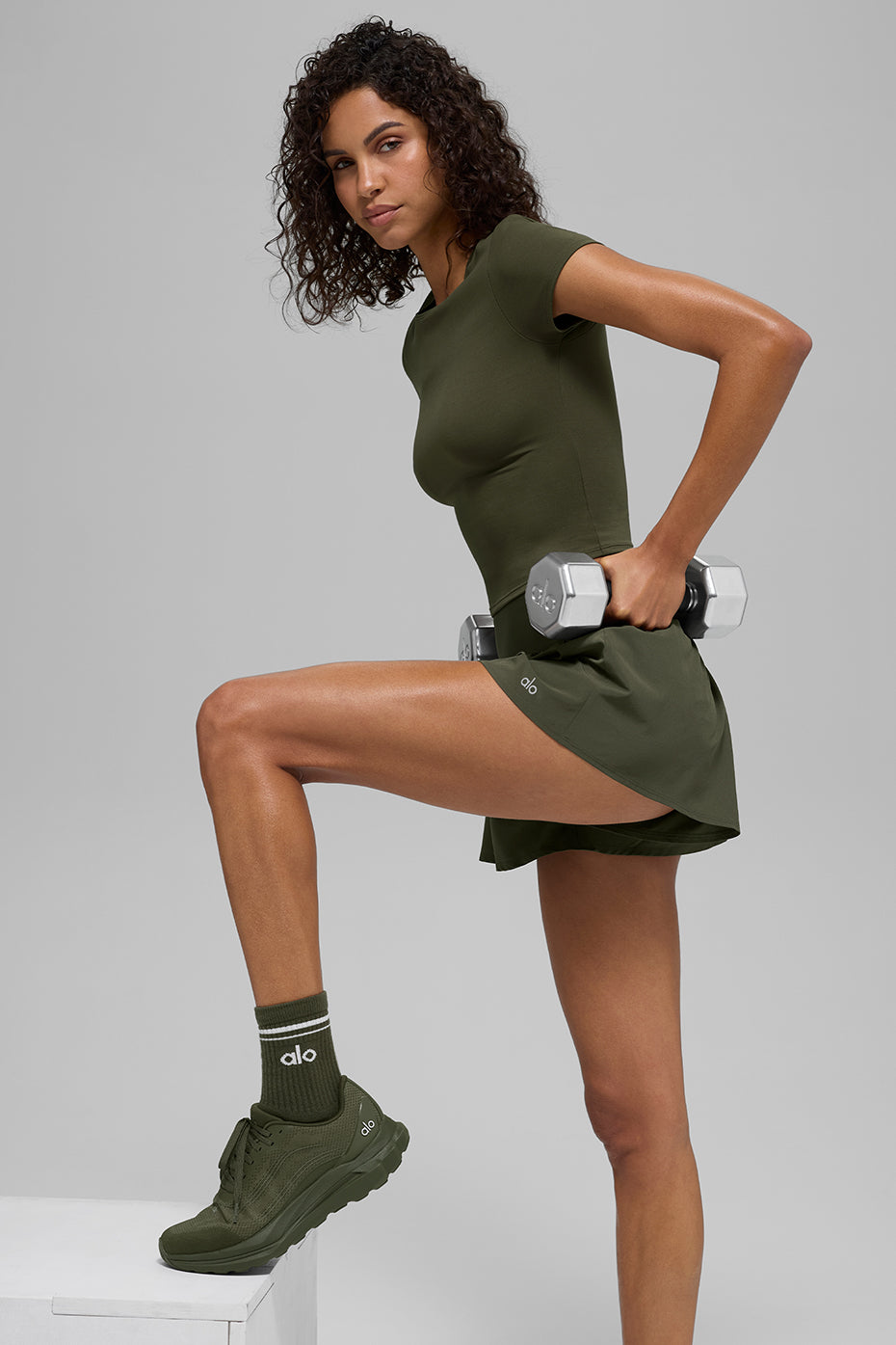 Victory Running Short - Green Olive - Image 4